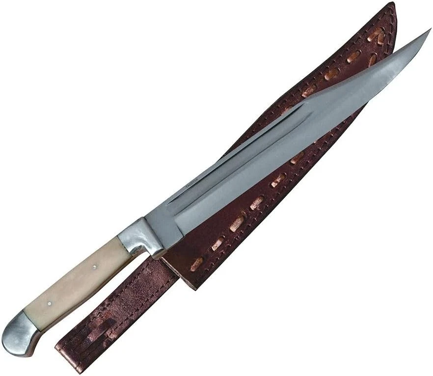 Нож стрелка с кожаными ножнами - Изображение 1 из 1