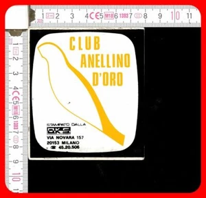VINTAGE AUFKLEBER STICKER, CLUB GOLDENER RING, ORNITHOLOGIE - Bild 1 von 1