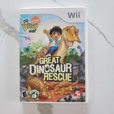 Go Diego Go! Great Dinosaur Rescue Nintendo Wii ~ No mnuaul - Image 1 of 3