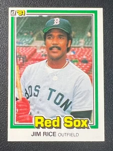 1981 Donruss - #338 Jim Rice - Picture 1 of 6