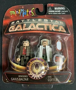 Minimates Battle Star Galactica  Wave 4 - Miniseries Gaius Baltar & Doc Cottle - Picture 1 of 2
