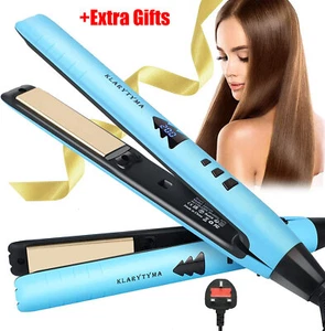 2in1 Hair Straightener Curler Ceramic Plates Straightener Iron Salon Hair Styler - Picture 1 of 8