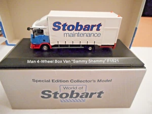 Atlas 4 664 108 Man 4-Wheel Box Van "Sammy Shammy" F1521 Stobart Main 1:76 + box - Picture 1 of 8