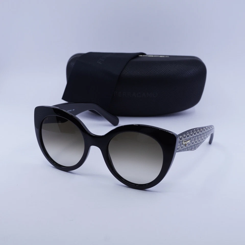 Salvatore Ferragamo Sf964s Sunglasses Black/gancini 54mm & Authentic