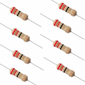 10 Pack~100PACK  22 Ohm Ω  5% Tolerance 1/4W 0.25 Watt Carbon Film Resistor - Picture 1 of 5