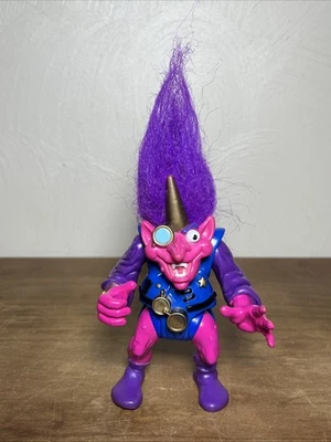 De colección 1992 Troll Warriors Oddvar el Mago Pelo Púrpura Aplausos Foto 1 de 4