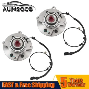 Pair Front Wheel Hub + Bearings Assembly For Ford Expedition 2003-2006 4WD 6Lugs - Bild 1 von 13
