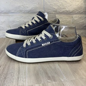 Taos Womens Star STA-12844 Size 8.5 Blue Lace Up Low Top Casual Sneakers - Picture 1 of 16