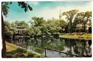 CARTOLINA - Cape Cod Massachusetts Il mulino e lo stagno a sandwich - P864 - Foto 1 di 9