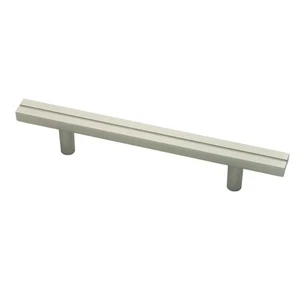 20 Nickel Pull Kitchen Cabinet Dresser Hardware Pinstripe Urban Metals - Picture 1 of 2