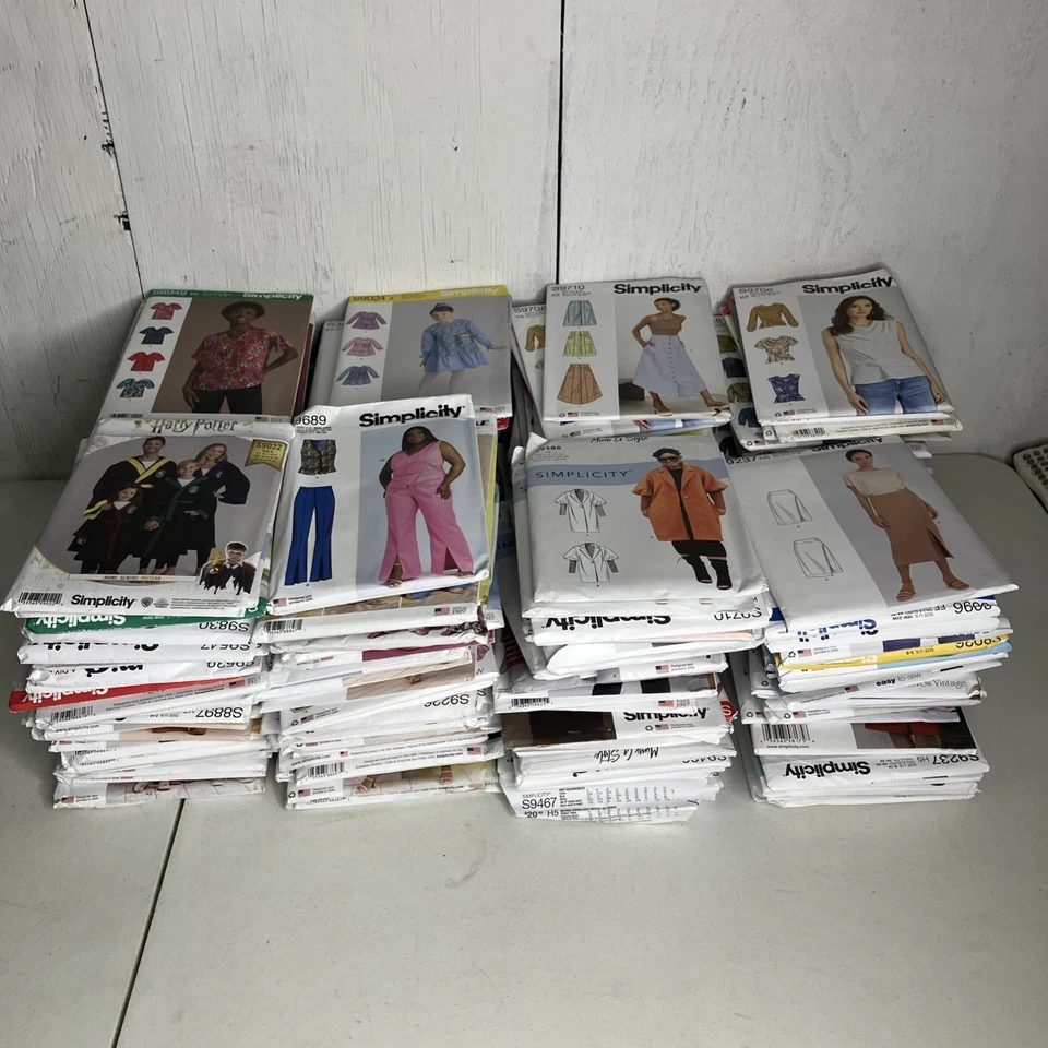 Vintage & Modern Simplicity Sewing Patterns Mixed Variety HUGE Lot Of ~200 - Image 1 of 4