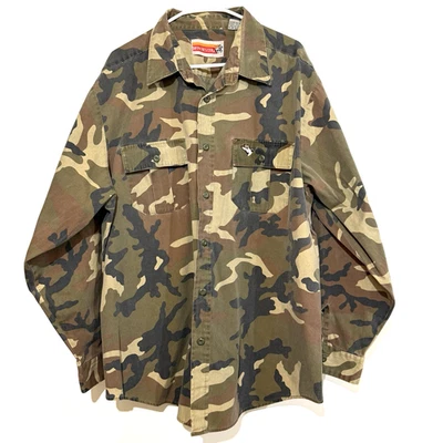 Camisa Winchester Abotonada Hombre Talla XL Camuflaje Pato Caza Foto 1 de 4