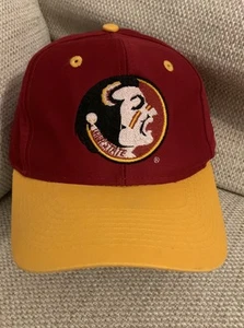 Florida State Seminoles Vtg 2-Tone Snapback Hat Cap NCAA Adjustable Logo 7 FSU - Picture 1 of 5
