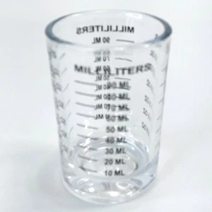 3 Unzen/90 ml Messglas mit schwarzem Druck und Farbverläufen für Bar oder Küche - Bild 1 von 10