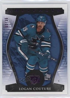 2023-24 Upper Deck Artifacts Pink /35 Logan Couture #87 - Image 1 of 2