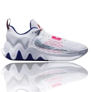 NIKE 102 Giannis Immortality 2 Shoes Men Size 12 White Metallic Silver DM0825 - Picture 1 of 6