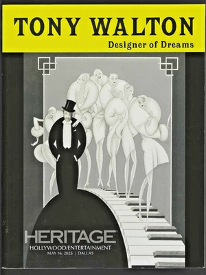 5 16 2025 Heritage Auction Catalog Tony Walton Art Relics Movie Set Designer NEW - Image 1 of 3