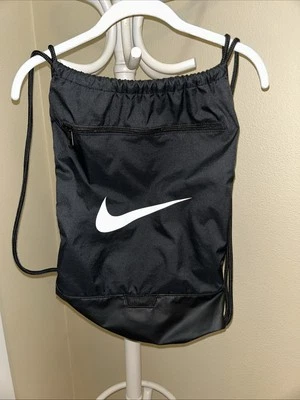 Nike Brasilia 9.5 Training Gym Sack Unisex Sports Backpack Bag Black DM3978-010 - Image 1 of 4