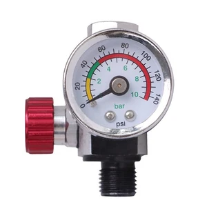 Inline Oil Water Trap Filter and Air Regulator Gauge for Airbrush Tools - Picture 1 of 9