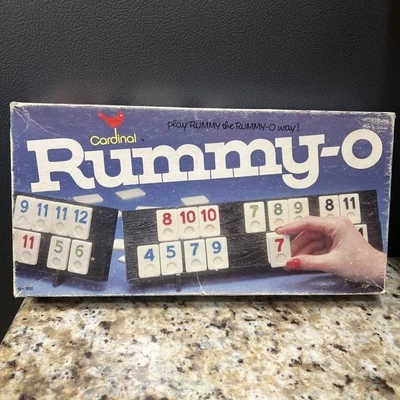 RUMMY-O CARDINAL NO. 850 VINTAGE 1977 GAME NO RULES BOOK 106 TILES FREE S/H 1977 - Image 1 of 4