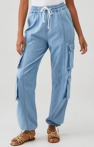 Pantalones cargo ajustables Beach Riot Cassius para mujer ultramarinos talla XS - Imagen 1 de 7