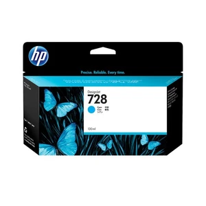 HP 728 (F9J67A) DesignJet T830/T730 Series Cyan 130ml Ink Cartridge - Picture 1 of 1