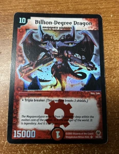 Duel Masters Billion-Degree Dragon DM-05 SUPER RARE #S4/S5 HOLO FOIL - Picture 1 of 3
