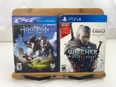 Лот товаров с играми для Playstation 4 PS4 — Horizon Zero Dawn Witcher Wild Hunt испанское издание - Изображение 1 из 3