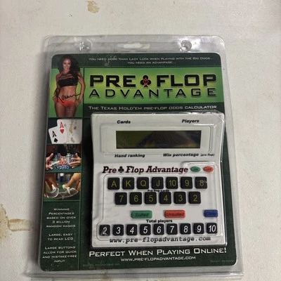 Pre Flop Advantage Texas Hold Em Game Odds Calculator VSL Innovations 2007 New - Image 1 of 2
