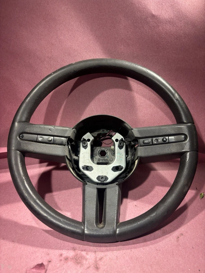 WORN 2005-2009 Ford Mustang Black Rubber Steering Wheel Cruise - Image 1 of 4