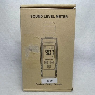 Decibel Meter Sound Level Reader 30-130dB(A), Hand-held Sound Noise Meter - Image 1 of 3