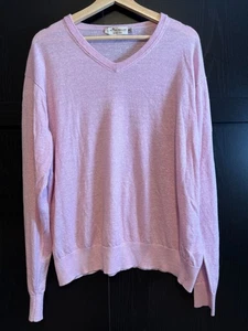 Peter Millar Herren Crown Cool Merino Wool Linen V-Neck Pullover XXL Preppy Golf - Bild 1 von 6