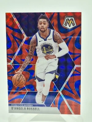 D'Angelo Russell 2019-20 Panini Mosaic Reactive Blue Prizm #90 Warriors - image 1 of 2