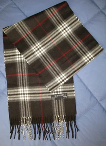Bufanda de invierno Cashmink para hombre acrílico V. Fraas negra gris roja Alemania - Imagen 1 de 5