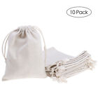 10 PCS Small Jute Bag Linen Bags with Drawstring Wedding Favor Bags Calendar