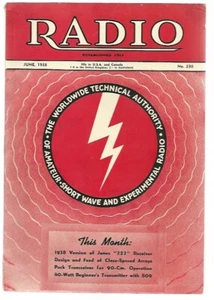 June 1938 RADIO MAGAZINE Amateur Ham Radio Operator QSL Journal Short Wave USA - Picture 1 of 2