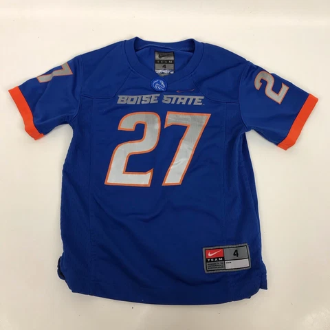 Nike Team Boise State Broncos #27 Blue Youth Size 4 Toddler Football Jersey Cover