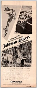 LOOK 1968/2 PRINT AD JOHNSON SEA HORSE BOAT MOTOR OUTBOARD - Picture 1 of 1