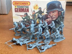 Vintage / Retro 1970s / 1980s, Matchbox WW2 German Infantry Toy Soldiers, in Box - Picture 1 of 17