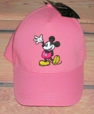 DISNEY MICKEY MOUSE PINK HAT ADJUSTABLE STRAPBACK CAP ONE SIZE Foto 1 de 3