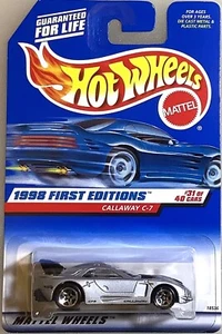 Hot Wheels 1998 First Editions Callaway C-7 Race Car Collector #677 #31 of 40 - Picture 1 of 5