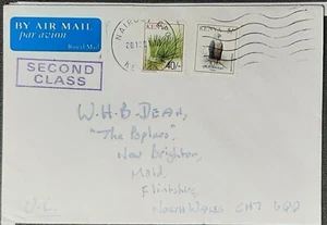 (KEN-201) KENYA 2001 Airmail ENVELOPE with 2 stamps SG 595a, 778 post to WALES - Picture 1 of 2