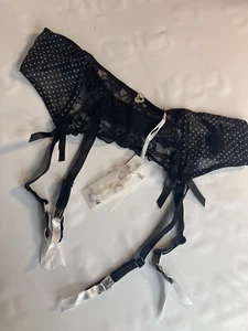 Playboy Hosenträger schwarz gepunktet, nagelneu groß - Bild 1 von 4
