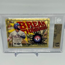 2017 Topps Finest Nomar Mazara Superfractor 1/1 BGS 9.5 Gem Mint + SSP Rangers