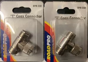 Conector coaxial ""T"" RoadPro (RPM-358) 2/$12.95 - Imagen 1 de 2