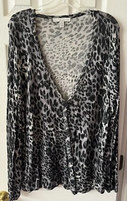 🐆Cárdigan Francés Lavandería Elástico Estampado Leopardo Mujer 22/24🐆 Foto 1 de 4