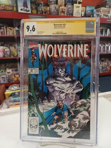 WOLVERINE #25 (Marvel Comics, 1990) CGC 9.6 FIRMADO por JIM LEE ~ Páginas Blancas - Imagen 1 de 1