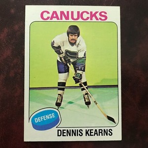 1975-76 Topps Set DENNIS KEARNS #188 VANCOUVER CANUCKS - NR-MINT *HIGH GRADE*