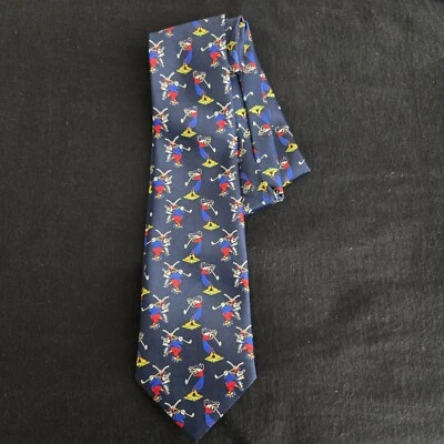 Corbata azul de golf Goofy vintage de poliéster 58 pulgadas Disney Mickey Unlimited para hombre Foto 1 de 4