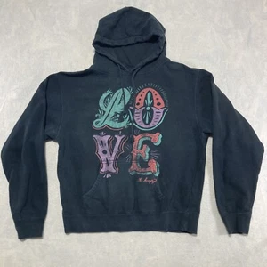 Sevenly Youth "Love" Hoodie XXL Black Drawstring Pockets - Picture 1 of 11
